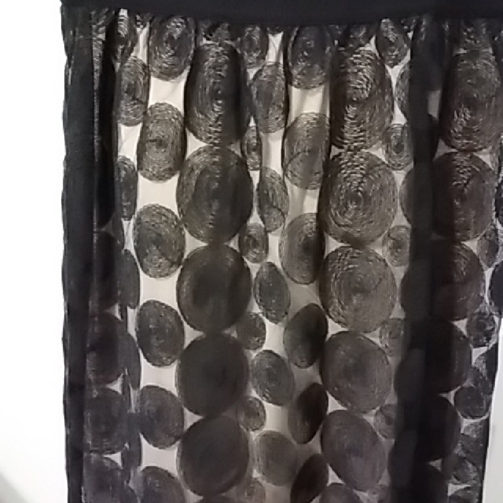 Lane Bryant Black and Cream Polka Dot A-Line Skirt - Picture 3 of 7